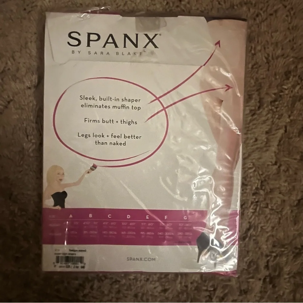 Spanx by Sara Blakely Super High Sheers Beige Sand Size F 240-300 lbs NEW